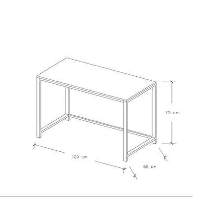 Hebblife Tinnes Çalışma Masası Meşe 120x60