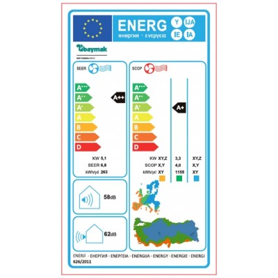 Baymak Elegant Plus 18 A++ 18000 BTU Duvar Tipi Inverter Klima (Montaj Dahil)