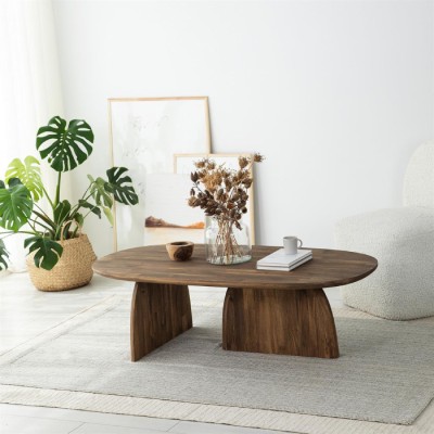 MIAMI - Hebblife Table Basse Centrale en Bois Massif